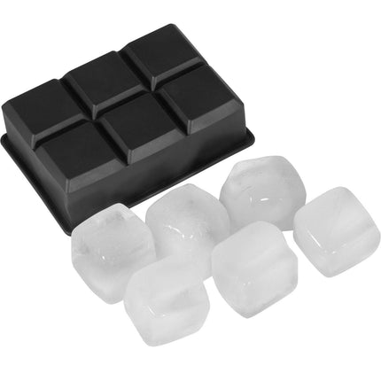 Ice Cube Trays (Set of 2), 2-in-1 Combo with Silicone Sphere Ice Ball Maker & Large Square Ice Cube Maker with Lid, Reusable Easy Release BPA Free Ice Tray Set for Whiskey Cocktails Bourbon.