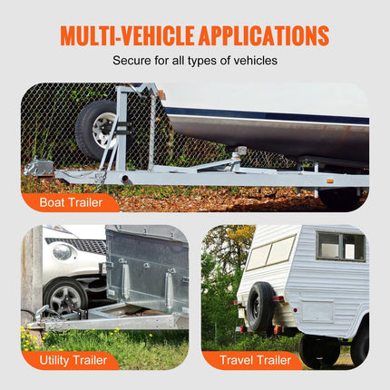 Spare Tire Carrier, Trailer Spare Tire Mount, 160 lbs Capacity, Utility Trailer Accessories Fits Most 4 & 5 & 6 & 8 Lugs Wheels on 4", 4.25", 4.5", 4.75", 5", 5.5", 6", 6.5" Bolt Patterns.