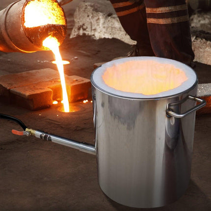 6KG Propane Melting Furnace Kit Melting Furnace Stainless Steel 2700℉.