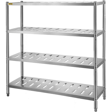 Garage Shelf Heavy Duty Shelving 4-Tier 150x45x155cm Stainless Steel.