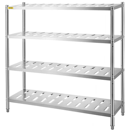 Garage Shelf Heavy Duty Shelving 4-Tier 150x45x155cm Stainless Steel.