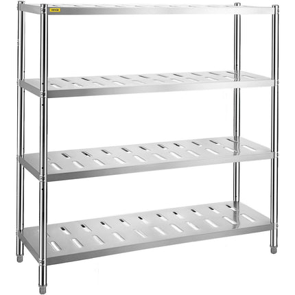 Garage Shelf Heavy Duty Shelving 4-Tier 150x45x155cm Stainless Steel.