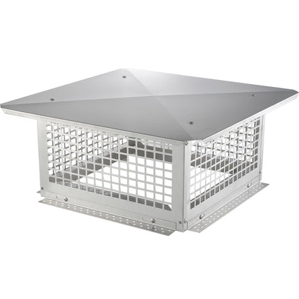 Chimney Cap 17” x 17” 304Stainless Steel Fireplace Flue Caps Cover Mesh.