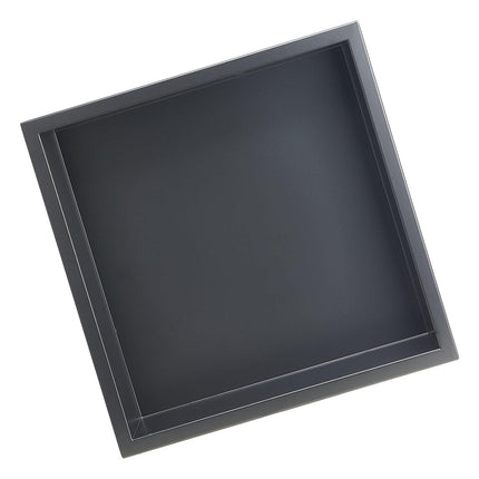 Shower Niche, 33.0 x 33.0 x 10.2 cm Recessed Wall Niche, Heavy-duty Stainless Steel Modern Soap & Shampoo Storage Organizer, Sealed Waterproof, Durable & Easy to Install, Black for Bathroom.