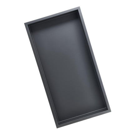 Shower Niche, 33.0 x 63.5 x 10.2 cm Recessed Wall Niche, Heavy-duty Stainless Steel Modern Soap & Shampoo Storage Organizer, Sealed Waterproof, Durable & Easy to Install, Black for Bathroom.