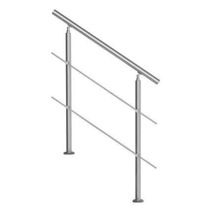 39.4in Handrails for Outdoor Steps 2 Crossbars Staircase for Porch Deck.