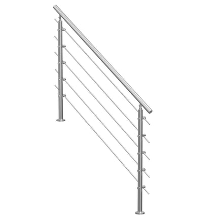59in Handrails for Outdoor Steps 5 Crossbars Staircase for Porch Deck.