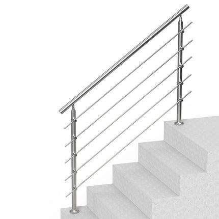 59in Handrails for Outdoor Steps 5 Crossbars Staircase for Porch Deck.
