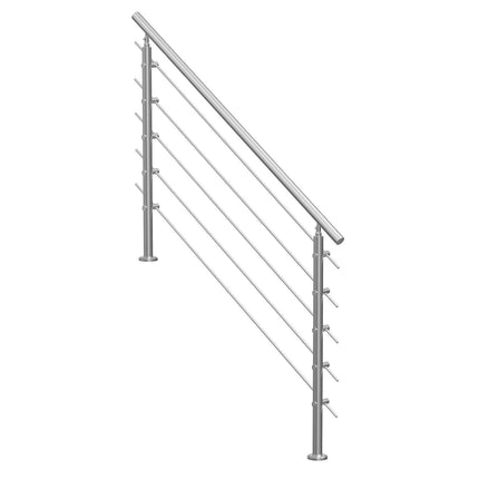 59in Handrails for Outdoor Steps 5 Crossbars Staircase for Porch Deck.
