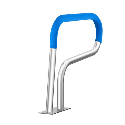 Pool Handrail, 32 x 23 inch Pool Railing, Stainless Steel with Base Plate for Indoor/Outdoor Pools,Swimming Pool Safety Railing for Decks,Rust-Proof Grab Bar w/ Grip Cover&Accessories for Spas.