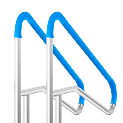 Pool Handrail 2 PCS 55 x 32 inch Stainless Steel with Base Plate for Spas.