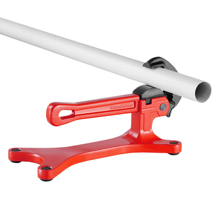 Portable Pipe Vise, Lightweight Aluminum Pipe Vise with 1/8" to 1-1/2" Clamping Capacity, Ideal for Onsite Plumbing Installation, Repair, and Maintenance.