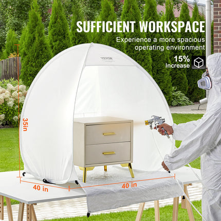 Spray Paint Shelter Portable Spray Paint Tent Booth 3.3 x 2.9 x 3.3ft Pop Up.