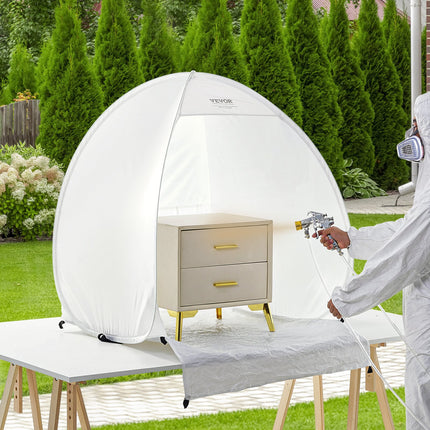 Spray Paint Shelter Portable Spray Paint Tent Booth 3.3 x 2.9 x 3.3ft Pop Up.