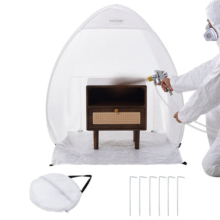 Spray Paint Shelter Portable Spray Paint Tent Booth 3.3 x 2.9 x 3.3ft Pop Up.