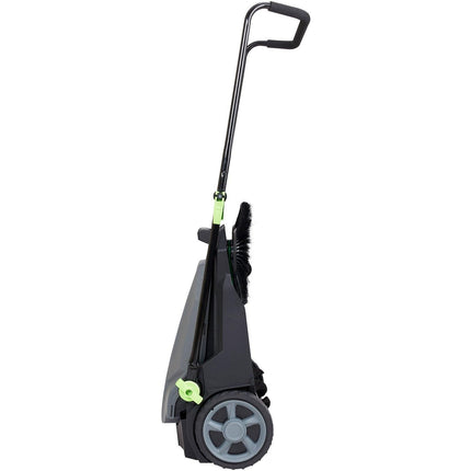 Walk-behind Hand Push Floor Sweeper 25.6" Width 5 Gallon Waste Container.
