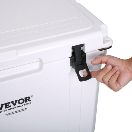 Insulated Portable Cooler, 65 qt, Holds 65 Cans, Ice Retention Hard Cooler with Heavy Duty Handle, Ice Chest Lunch Box for Camping, Beach, Picnic, Travel, Outdoor, Keeps Ice for up to 6 Days.