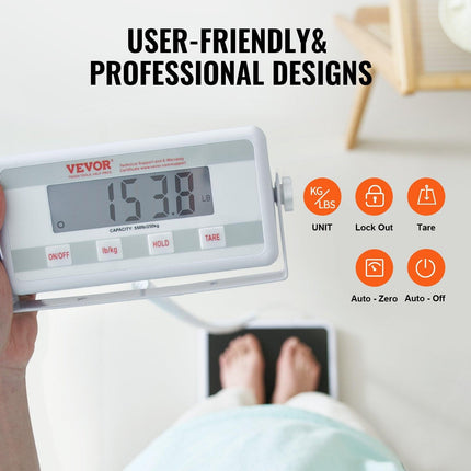 Portable Medical Scale Digital Physician Weight Scale Anti-Slip Mat 550LBS.