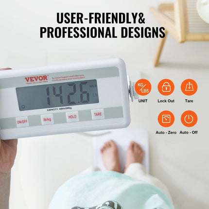 Portable Medical Scale, Professional Physician Scale for Weighing - with Anti-slip Platform, 2 Units, Hold & Tare Function, Digital Physician Weight Scale for Gym Home Hospital, 440LBS Capacity.