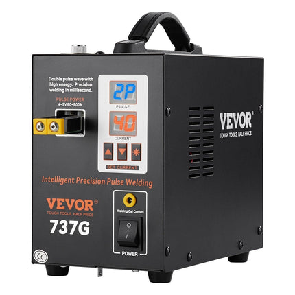 Spot Welder, 737G Pulse Spot Welder, Portable High-Power Welding Machine Soldering Station with 2 Welding Modes and LED Lighting for 0.12mm Pure Nickel.