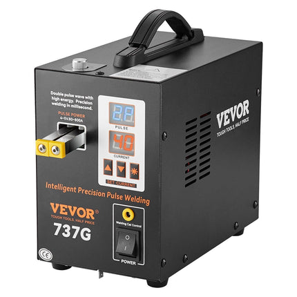 Spot Welder, 737G Pulse Spot Welder, Portable High-Power Welding Machine Soldering Station with 2 Welding Modes and LED Lighting for 0.12mm Pure Nickel.