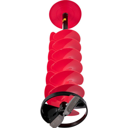 Ice Drill Auger, 8"" Diameter Nylon Ice Auger, 39"" Length Ice Auger Bit,Auger Drill with 11.8"" Extension Rod,Auger Bit with Drill Adapter,Top Plate & Blade Guard for Ice Fishing Ice Burrowing.