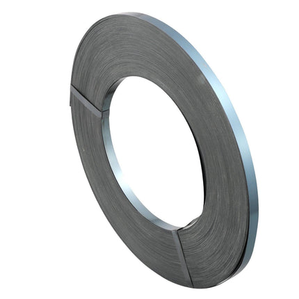 Packaging Steel Strapping Roll, 500 m Length x 19 mm Width x 0.55 mm Thickness, 770 kg Break Strength, Heavy Duty Banding Pallet Strap Coil, Portable Strong Banding Packing Metal Straps, Black.
