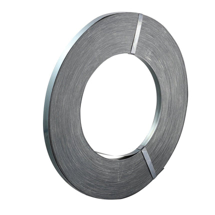 Packaging Steel Strapping Roll, 500 m Length x 19 mm Width x 0.55 mm Thickness, 770 kg Break Strength, Heavy Duty Banding Pallet Strap Coil, Portable Strong Banding Packing Metal Straps, Black.
