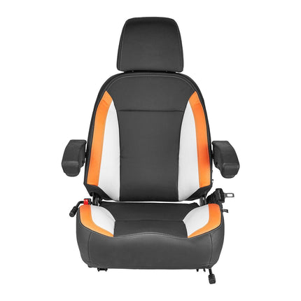 VEVOR Forklift Seat Mower Tractor Seat Adjustable Back Seatbelt & Headrest.