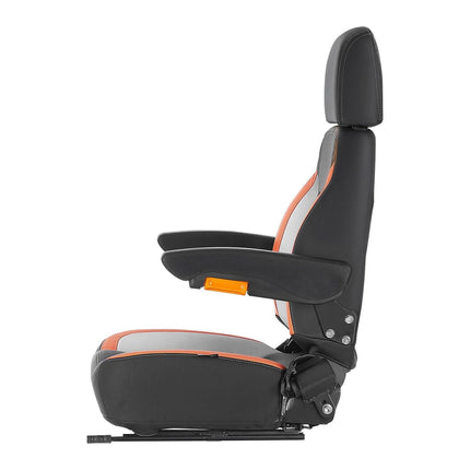 VEVOR Forklift Seat Mower Tractor Seat Adjustable Back Seatbelt & Headrest.