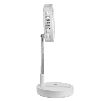 VEVOR 12 Inch Foldable Oscillating Standing Fan with Remote Control, 4 Speed Adjustable Portable Desk Quiet Fan, 7200mah Rechargeable USB Small Fan, Folded Rotating Floor Fan for Bedroom Office Travel.