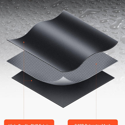 Car Rooftop Cargo Carrier Bag, 15 Cubic Feet Car Roof Cargo Carrier, 100% Waterproof Heavy Duty 840D PVC Roof Luggage Bag for All Vehicle with/without Rack- with Lock, Non-Slip Mat, 4 Door Hooks.