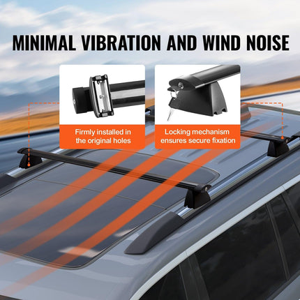 VEVOR Roof Rack Crossbar for JEEP GRAND CHEROKEE 2011-2021 Aluminum with Lock.