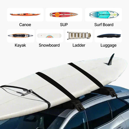 Soft Roof Rack Pads 33in 176lbs Load Capacity for Kayak Canoe Surfboard Luggage.