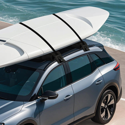Soft Roof Rack Pads 33in 176lbs Load Capacity for Kayak Canoe Surfboard Luggage.
