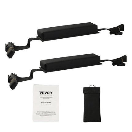 Soft Roof Rack Pads 15.5in 176lbs Load Capacity for Kayak Canoe Surfboard.
