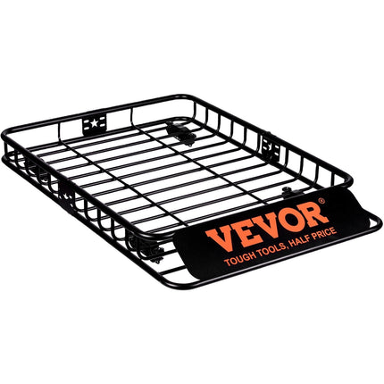 Roof Rack Cargo Basket 200 LBS Capacity 46"x36"x4.5" for SUV Truck Cars.
