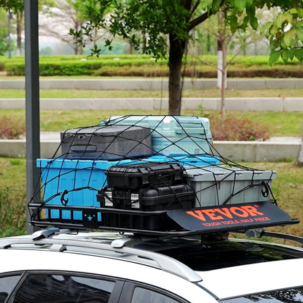 Roof Rack Cargo Basket 200 LBS Capacity 46"x36"x4.5" for SUV Truck Cars.