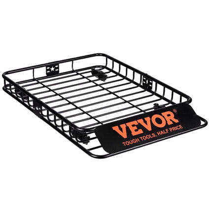Roof Rack Cargo Basket 200 LBS Capacity 46"x36"x4.5" for SUV Truck Cars.