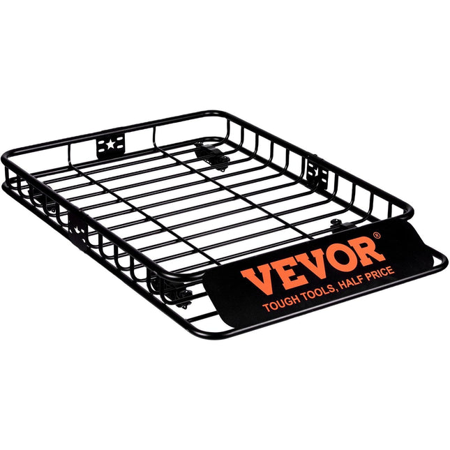 Roof Rack Cargo Basket 200 LBS 51"x36"x5" for SUV Truck with Luggage Bag.