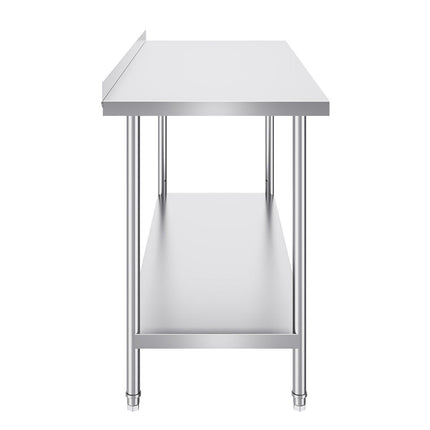 24 x 60 x 36 Inch Stainless Steel Work Table, Commercial Food Prep Worktable Heavy Duty Prep Worktable, Metal Work Table with Adjustable Height for Restaurant, Home and Hotel.