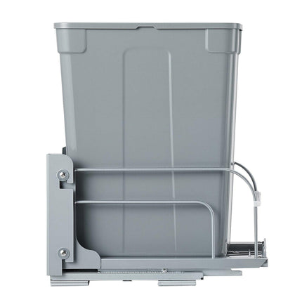 Pullout Trash Can for Kitchen Cabinets, Garbage Waste Recycling Bin, Under Mount Waste Container, with Heavy Duty Metal Soft Close Sliding System and Door Kit, for Sink, Under Counter.