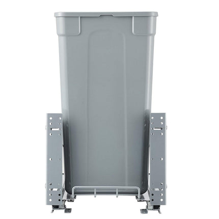 Pullout Trash Can for Kitchen Cabinets, Garbage Waste Recycling Bin, Under Mount Waste Container, with Heavy Duty Metal Soft Close Sliding System and Door Kit, for Sink, Under Counter.