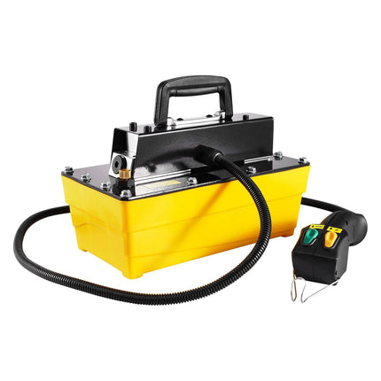 10,000PSI Air Hydraulic Pump, 2.3 L Reservoir, NPT 3/8 In Oil Outlet, NPT 1/4 In Inlet, Air Actuated Foot Pump with Remote Control Actuator, for Automobile Frame Machine & Hydraulic Press.