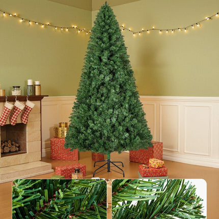 Christmas Tree, 1.8m Artificial Xmas Tree, Full Holiday Decor Trees with 1250 Branch Tips & Sturdy Metal Base for Home Party Office Decoration.
