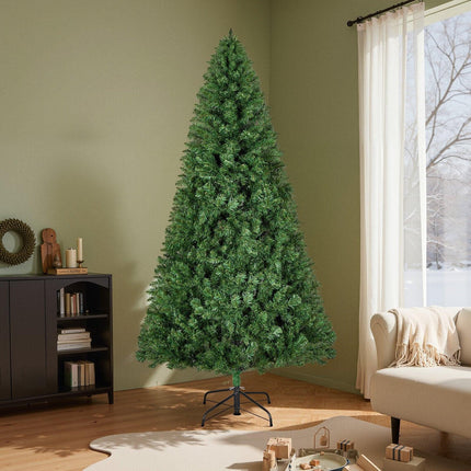Christmas Tree, 1.8m Artificial Xmas Tree, Full Holiday Decor Trees with 1250 Branch Tips & Sturdy Metal Base for Home Party Office Decoration.