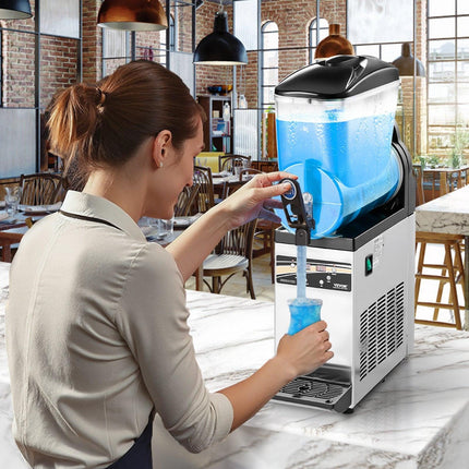 VEVOR Commercial Slushy Machine 15L Margarita Smoothie Frozen Drink Maker.