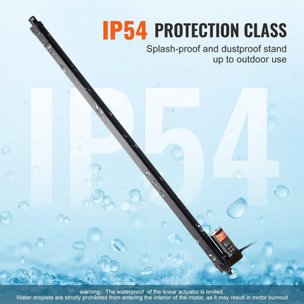 Linear Actuator 12V, 20 Inch High Speed 0.55"/s Linear Actuator, 220lbs/1000N Linear Motion Actuator with Mounting Bracket and IP54 Protection.