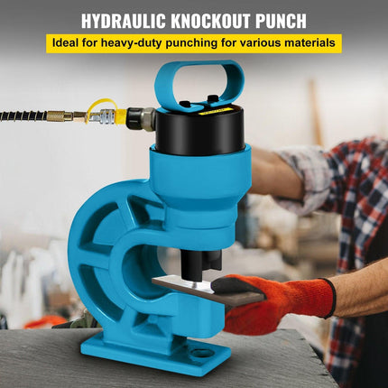 CH-60 Hydraulic Hole Punching Tool 31T Hole Digger Force Puncher Smooth Hole Puncher for Iron Plate Copper Bar Aluminum Stainless Steel.