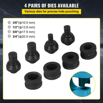 CH-60 Hydraulic Hole Punching Tool 31T Hole Digger Force Puncher Smooth Hole Puncher for Iron Plate Copper Bar Aluminum Stainless Steel.